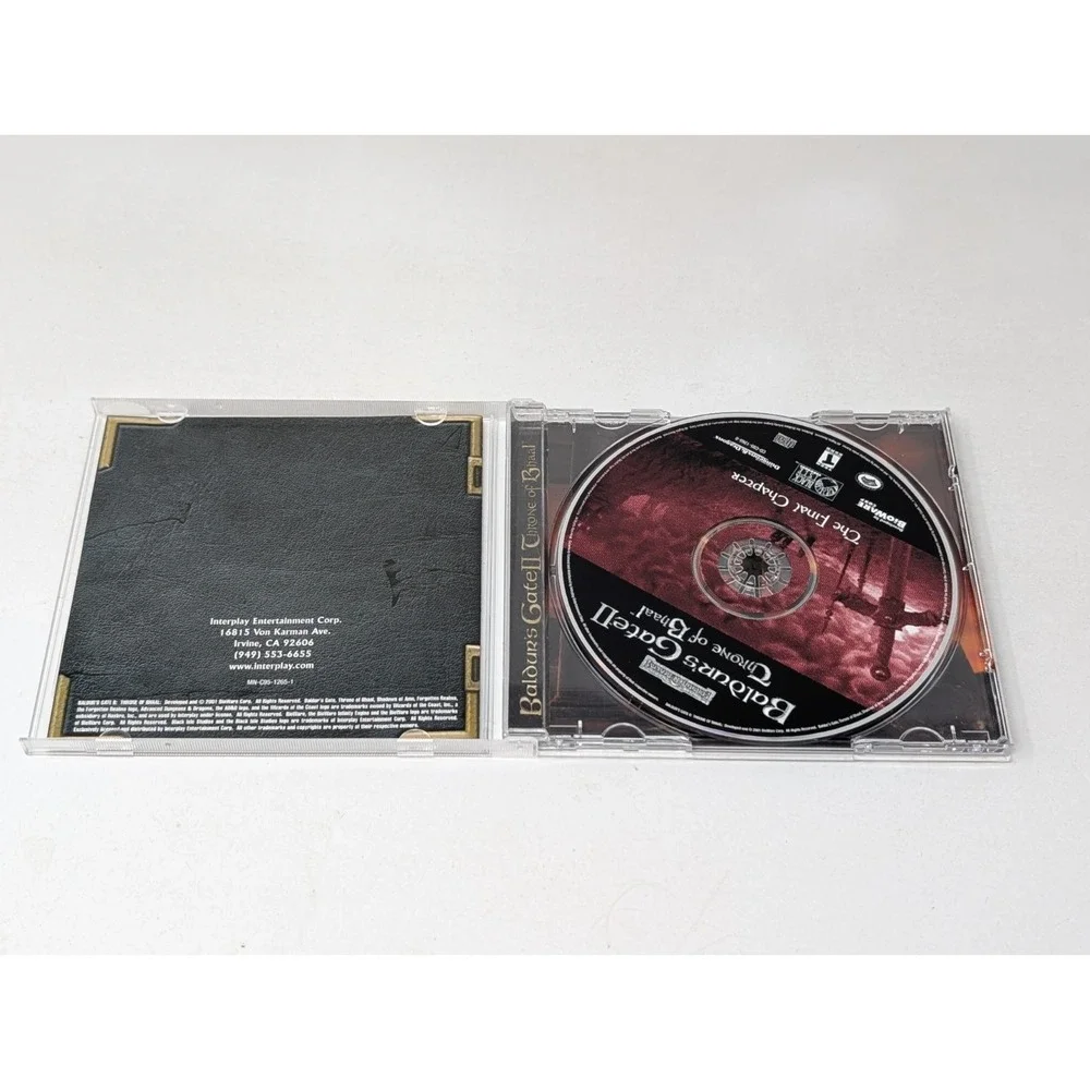 Baldur's Gate II Throne‎ of Bhaal PC CD-ROM Jewel Case 2000 VTG